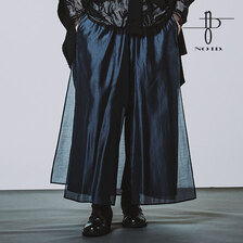 NO ID. BLACK シアーレイヤードバギートラウザーズ 456006-217P画像