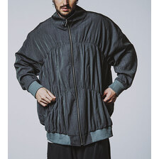 NO ID. BLACK ギャザードレープロングトラックJKT 456006-214B画像