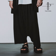 NO ID. BLACK シュリンクサルエルトラウザーズ 456006-227P画像