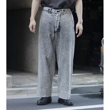 INTERIM VINTAGE FADE LIGHT DENIM MIL BAGGY TROUSER IT25S089画像