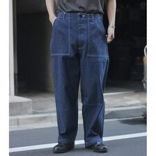 INTERIM SLUB YARN DENIM BAKER PANTS IT25S041画像