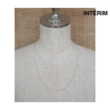 INTERIM TAXCO SILVER BALL CHAIN PAIR NECKLACE IT25S353画像