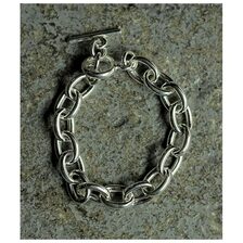 INTERIM TAXCO SILVER MEDIUM CHAIN BRACELET IT25S293画像