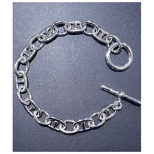 INTERIM TAXCO SILVER ROUND ANCHOR BRACELET IT25S313画像