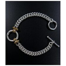 INTERIM TAXCO SILVER AND BRASS CIRCLE BRACELET IT25S347画像