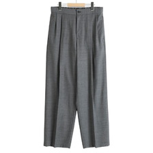 ATON TWIST WOOL TROPICAL TWO TUCKED EASY PANTS PRAGGM0300画像