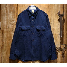 FOB FACTORY INDIGO GAUZE WORK SHIRT F3507画像