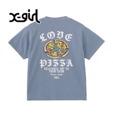 X-girl PEACE PIZZA S/S TEE 105251011015画像