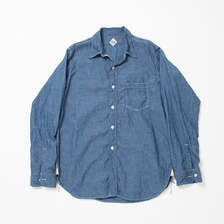 THE CORONA UTILITY CS001 - NAVY 1POCKET SHIRT / Blue Chambray CS001-25-01画像