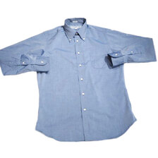 INDIVIDUALIZED SHIRTS L/S STANDARD FIT B.D. INDIGO CHAMBRAY SHIRTS画像