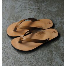 JUTTA NEUMANN KEY Sandal TAN Latigo with Light sole画像