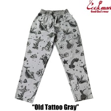 COOKMAN Chef Pants Old Tattoo Gray 231-51804画像