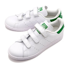 adidas STAN SMITH CF CLOUD WHITE / CLOUD WHITE / GREEN S75187画像