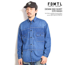 FDMTL DENIM 2ND SHIRT 3YR WASH FA25-SH13U画像