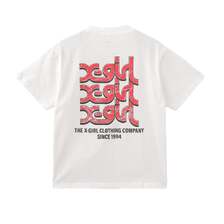 X-girl DRIPPING PAINT LOGO S/S TEE 105251011010画像
