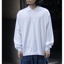 INTERIM HYPER BIG HIGH GAUGE SUVIN JERSEY LONG POLO SHIRT IT25S103画像