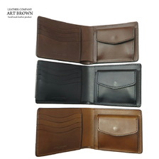 ARTBROWN 二つ折り財布 イタリアンレザー GGW00145AB画像