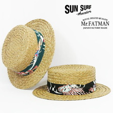 SUN SURF Lot No. SS02848 / &ldquo;BUG EYED FISH&rdquo; ISLAND BOATER HAT by Mr.FATMAN画像