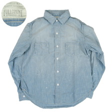 FULLCOUNT 4091HW 20s Short Chambray Shirt画像