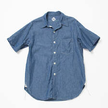 CORONA CS001S-25-01: COTTON CHAMBRAY / BLUE画像