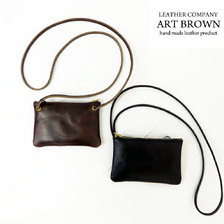 ARTBROWN ホーウィン社 クロムエクセル レザー ミニショルダーバッグ VGC00067AB画像