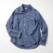GOLD CHAMBRAY WORK SHIRT GL29437画像