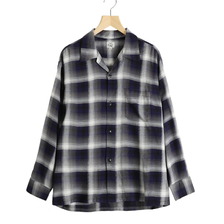 GOLD RAYON CHECK L/S OPEN SHIRT GL29344画像