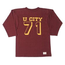 WAREHOUSE Lot 4063 7分袖フットボールT U CITY画像