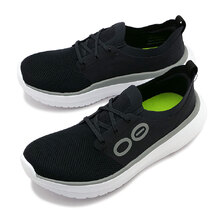OOFOS Men's OOmy Stride White/Black 2000930004251画像