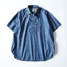 POST OVERALLS #1201S-CC No.1 Shirt S/S : classic chambray indigo画像