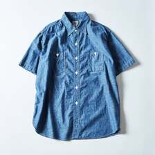 POST OVERALLS #1206S-CC No.6 Shirt S/S : classic chambray indigo画像