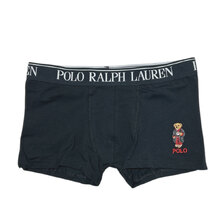 POLO RALPH LAUREN KNIT LOW-RISE BOXER BRIEF BLACK RM3-A103L画像