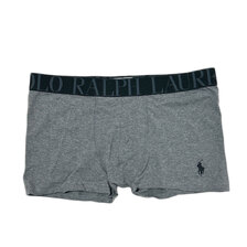 POLO RALPH LAUREN KNIT LOW-RISE BOXER BRIEF HEATHER CHARCOAL RM3-Y110L画像