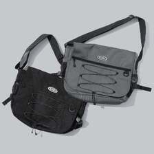 X-girl OVAL LOGO BUNGEE CORD MESSENGER BAG 105251053007画像