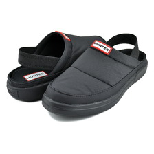 HUNTER WOMENS IN/OUT HEEL STRAP SLIPPER BLACK WFF3101WWU-BLK画像