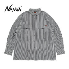 NANGA Stripe W Pocket Box L/S Shirt N2500-1I506A画像