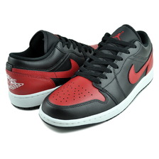 NIKE AIR JORDAN 1 LOW blk/varsity red-summit wht 553558-067画像