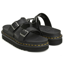 Dr.Martens MYLES BUCKLE SLIDE SANDAL BLACK - ATHENA 31813001画像