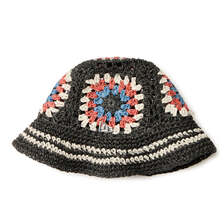 NEW ERA クロシェ ニットバケット ペーパー ブラック/サンド/ロイヤル/ライトオレンジ 14388394画像