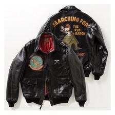 TOYS McCOY TYPE A-2 RWA BLACK VER. SNOOPY "SEARCHING FOR THE RED BARON" TMJ2502画像