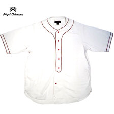 Nigel Cabourn SHORT SLEEVE BASEBALL SHIRTS TYPE2 off white画像