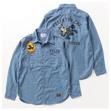 TOYS McCOY CHAMBRAY SHIRT "FELIX THE CAT" TMS2501画像