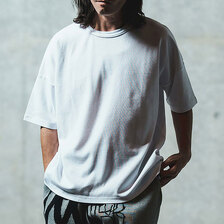 GLIMCLAP Cordlane fraise fabric boxy silhouette T-shirt 18-033-GLS-CF画像