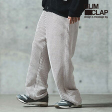 GLIMCLAP Waffle texture wide straight pants 18-047-GLS-CF画像