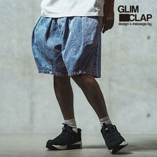GLIMCLAP Chemical wash denim shorts 18-054-GLS-CF画像