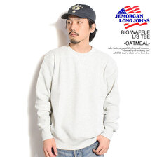 J.E.MORGAN ビッグワッフル L/S TEE JD042-52K画像