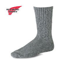 RED WING Cotton Blend Ragg Crew / Over-dyed / Gray 97373/97651画像