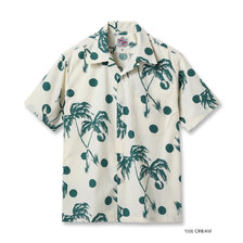 Duke Kahanamoku Lot No. DK39451 COTTON HAWAIIAN SHIRT &ldquo;MOONLIGHT PALMTREE&rdquo;画像