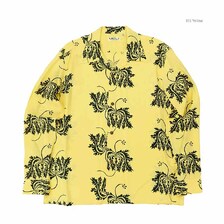 SUN SURF L/S RAYON HAWAIIAN SHIRT - CORAL HIBISCUS - SS29402画像