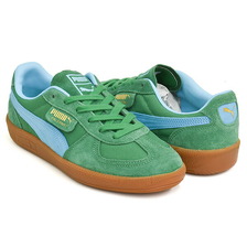 PUMA PALERMO VINTAGE UPDATE ARCHIVE GREEN - BRIGHT AQUA 401364-01画像